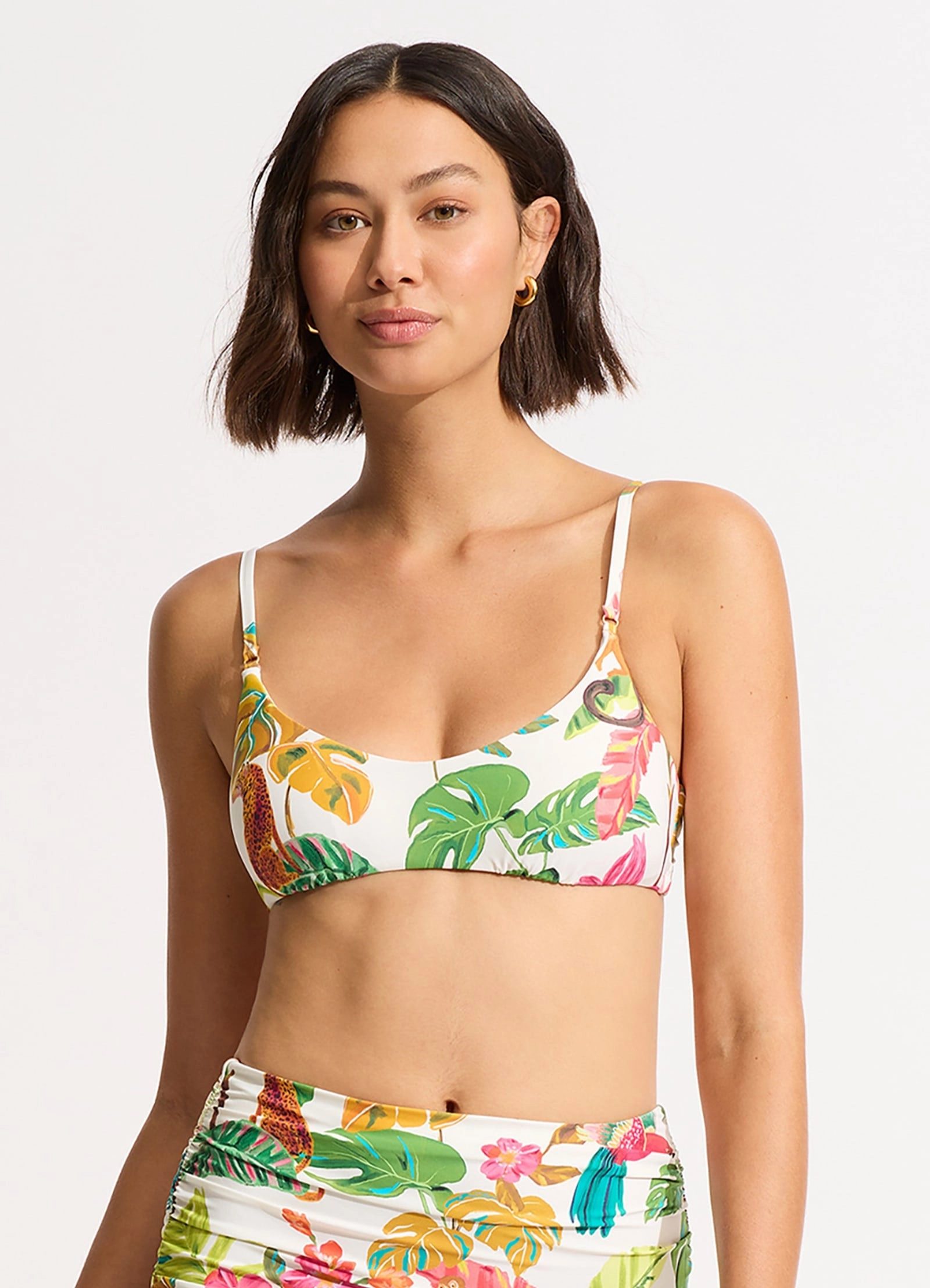 Tropica Bralette Bikini Top - Ecru