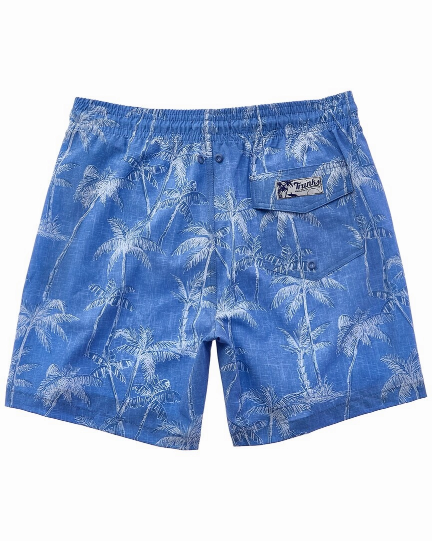 Trunks Surf & Swim Co. Chambray Sketch Palms Sano Swim Short
