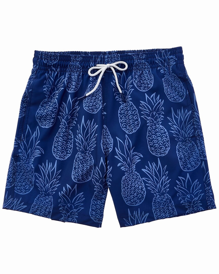 Trunks Surf & Swim Co. Pineapple Outline Sano Swim Short mens full coverage swimwear, stylish mens swim trunks