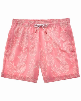 Trunks Surf & Swim Co. Pineapple Outline Sano Swim Short mens full coverage swimwear, stylish mens swim trunks