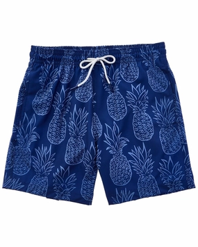 Trunks Surf & Swim Co. Pineapple Outline Sano Swim Short mens full coverage swimwear, stylish mens swim trunks