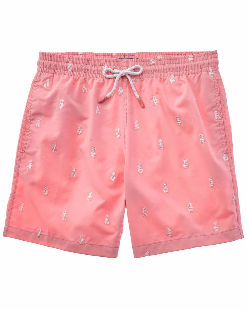 Trunks Surf & Swim Co. Pineapples Sano Swim Short mens full coverage swimwear, stylish mens swim trunks