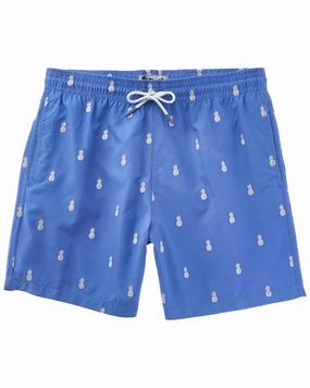 Trunks Surf & Swim Co. Pineapples Sano Swim Short mens full coverage swimwear, stylish mens swim trunks