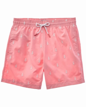 Trunks Surf & Swim Co. Pineapples Sano Swim Short mens full coverage swimwear, stylish mens swim trunks