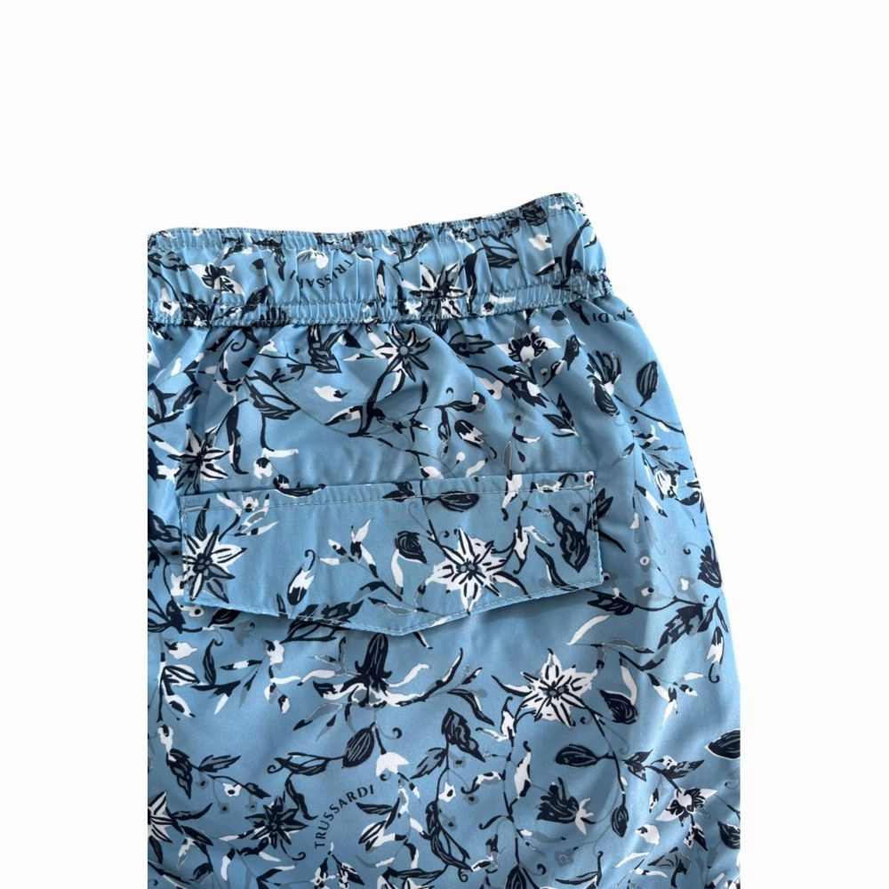 Trussardi Beachwear blue Polyester Men's Swimwear
