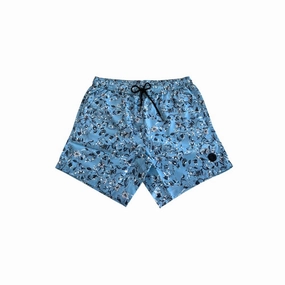 Trussardi Beachwear blue Polyester Men's Swimwear mens full coverage swimwear, stylish mens swim trunks