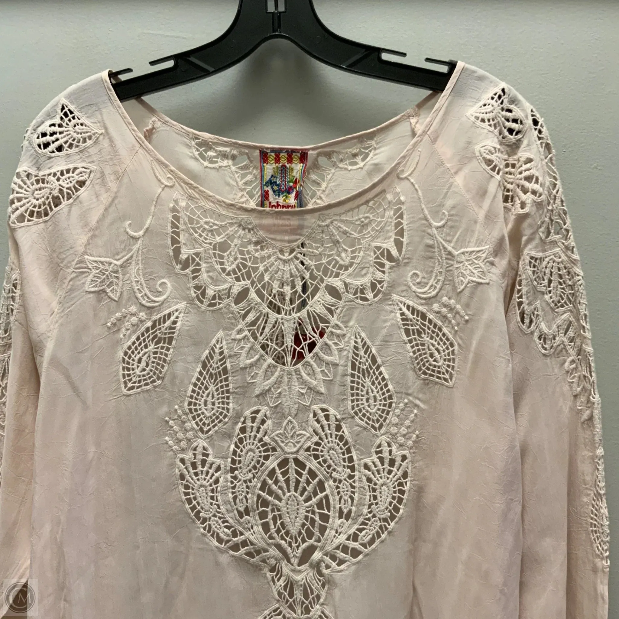 Tunic Long Sleeve By Johnny Was In Pink, Size: M Johnny Was Clothing