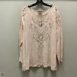 Tunic Long Sleeve By Johnny Was In Pink, Size: M Johnny Was Clothing