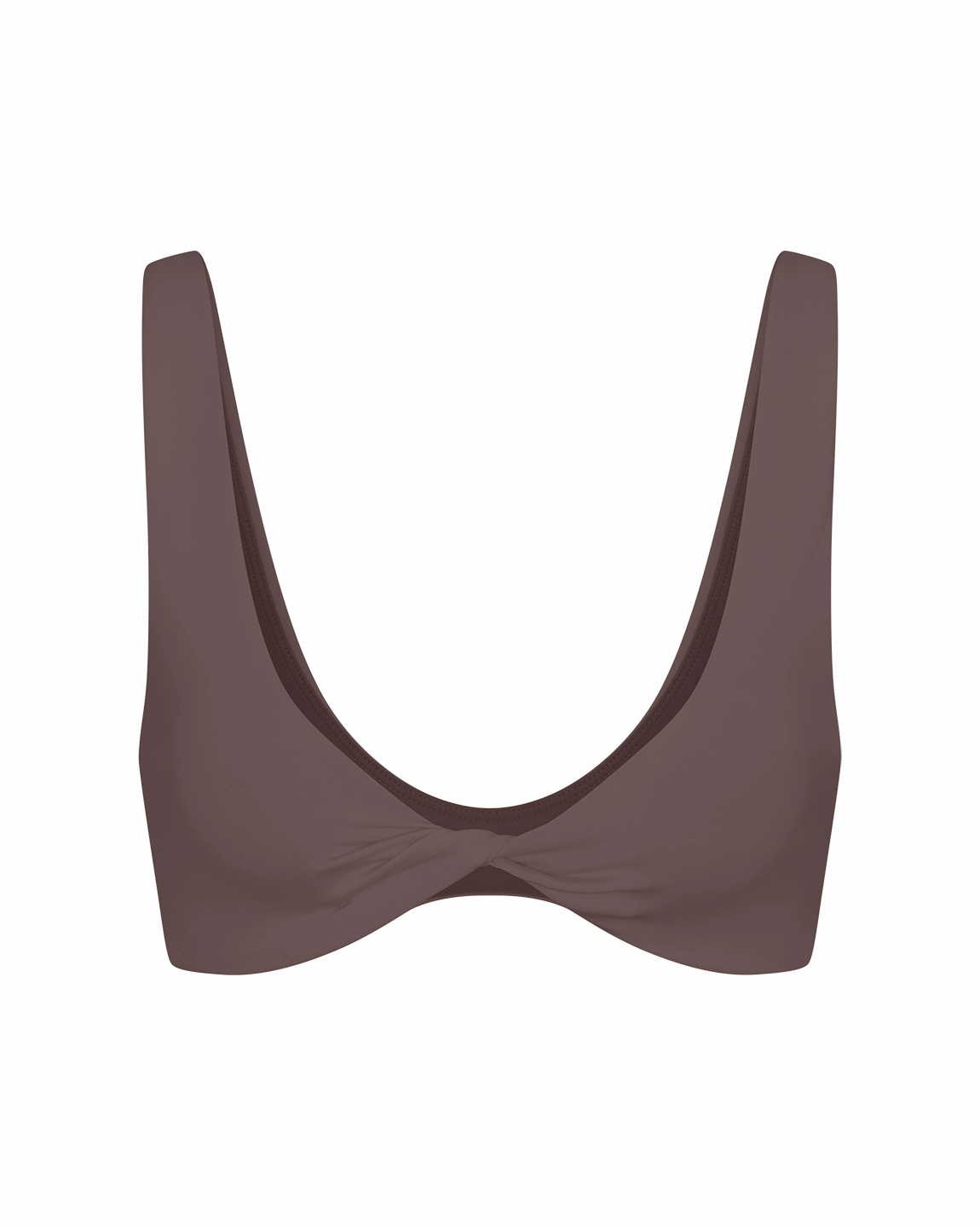 Twisted Plunge Top - Stormy