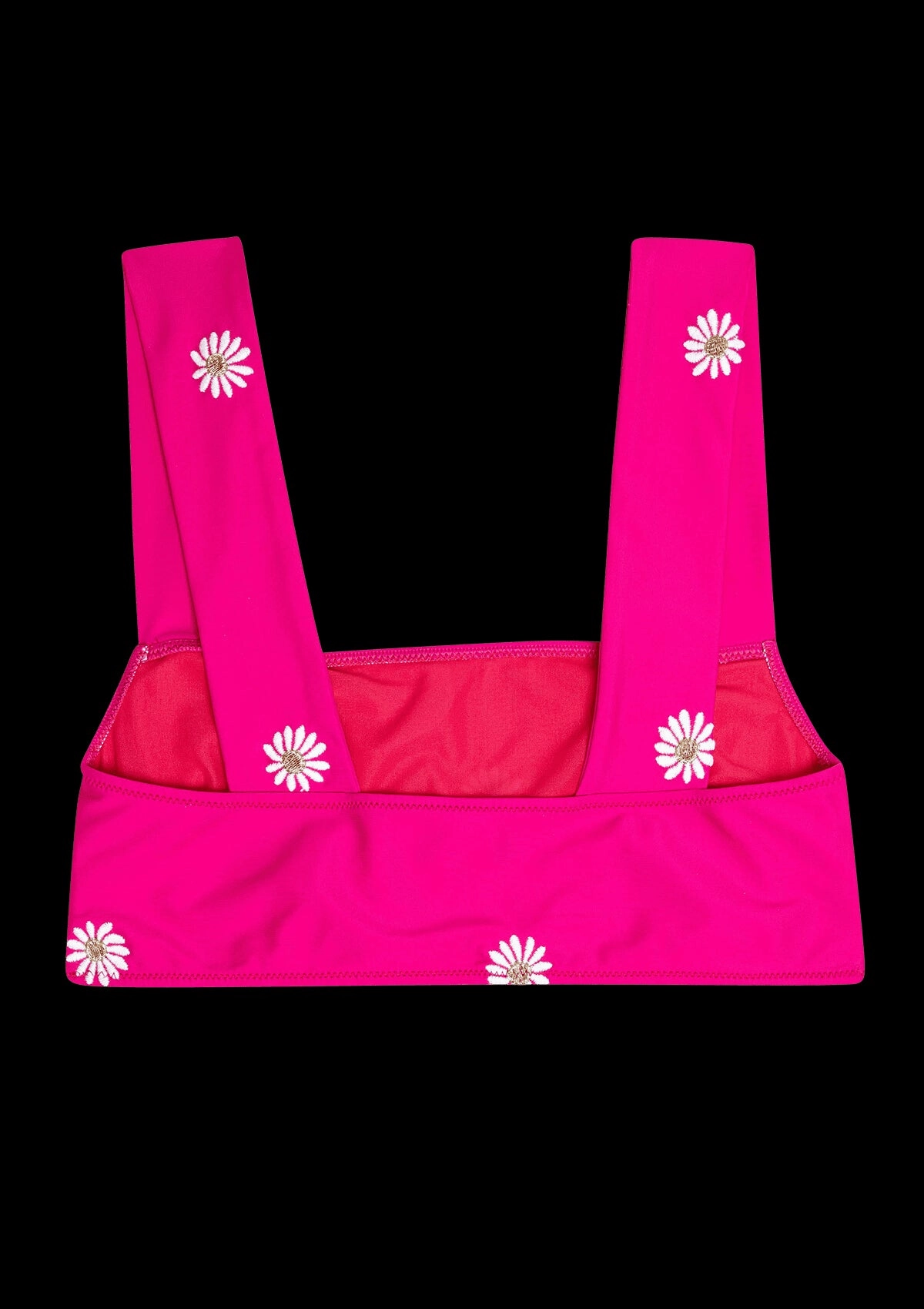 TWO PIECE TOP NAVY EMBROIDERED Rose embroidered