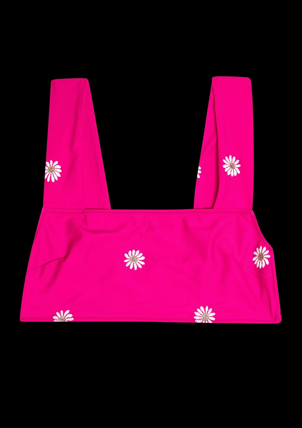 TWO PIECE TOP NAVY EMBROIDERED Rose embroidered