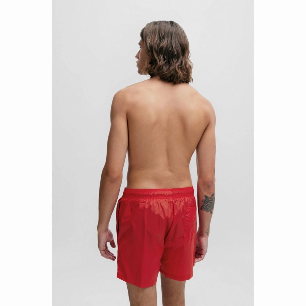 Ultra-light, quick-dry swim shorts with logo print