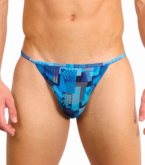 Ultramarine Tan Through Swim Tanga tan through swimwear men, mens breathable swimwear