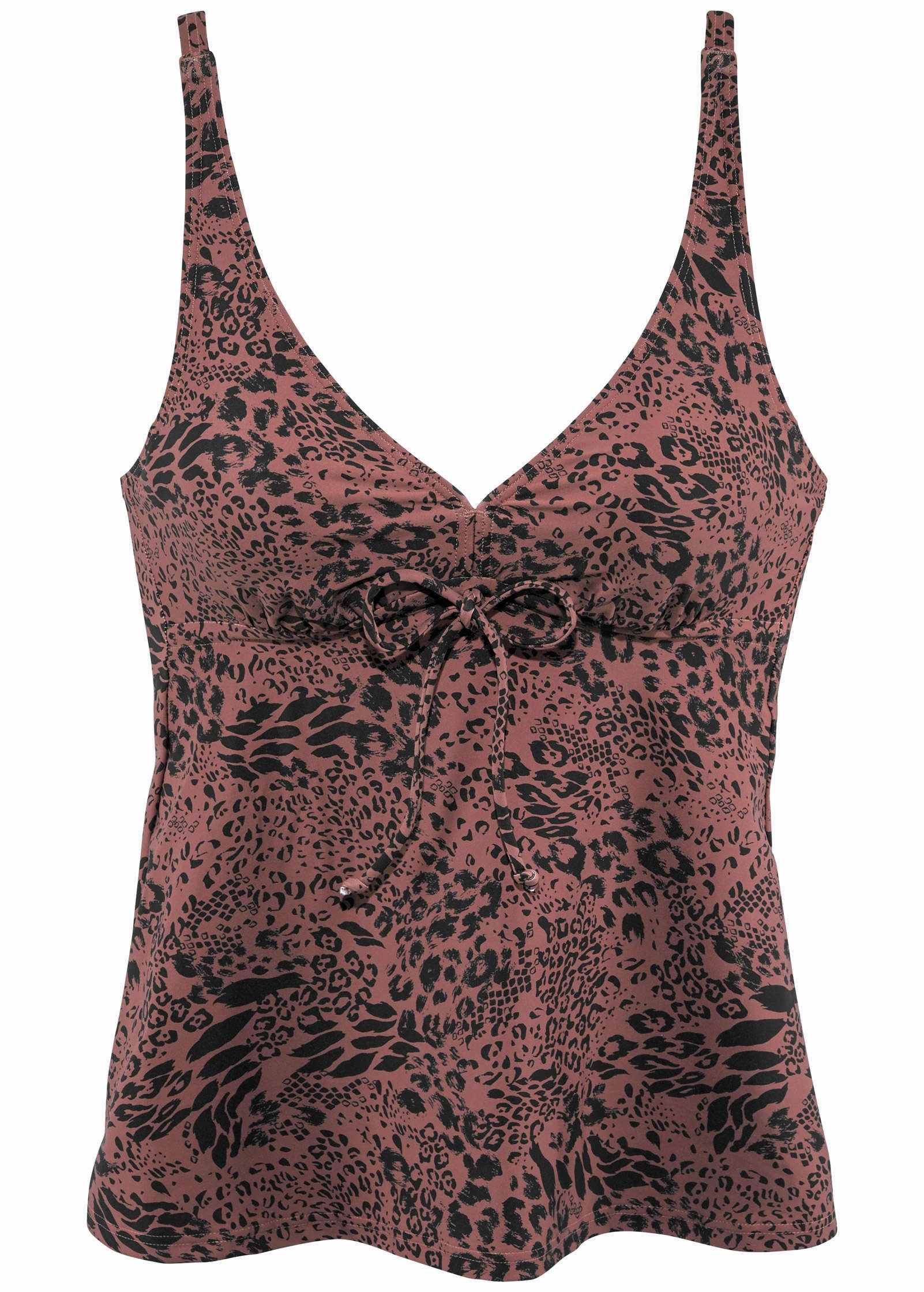 Underwire Tankini Set - Abstract Leopard