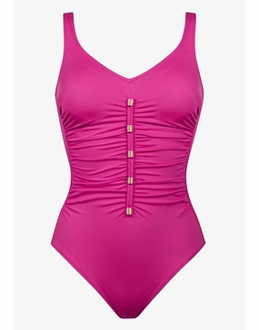 Uni Swimsuit - Pink plus size swimwear women, curvy womens swimsuits