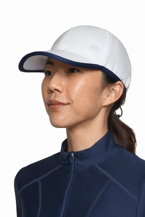 Unisex Wave Rider Sport Cap | White womens athletic swimwear, performance swimwear for women