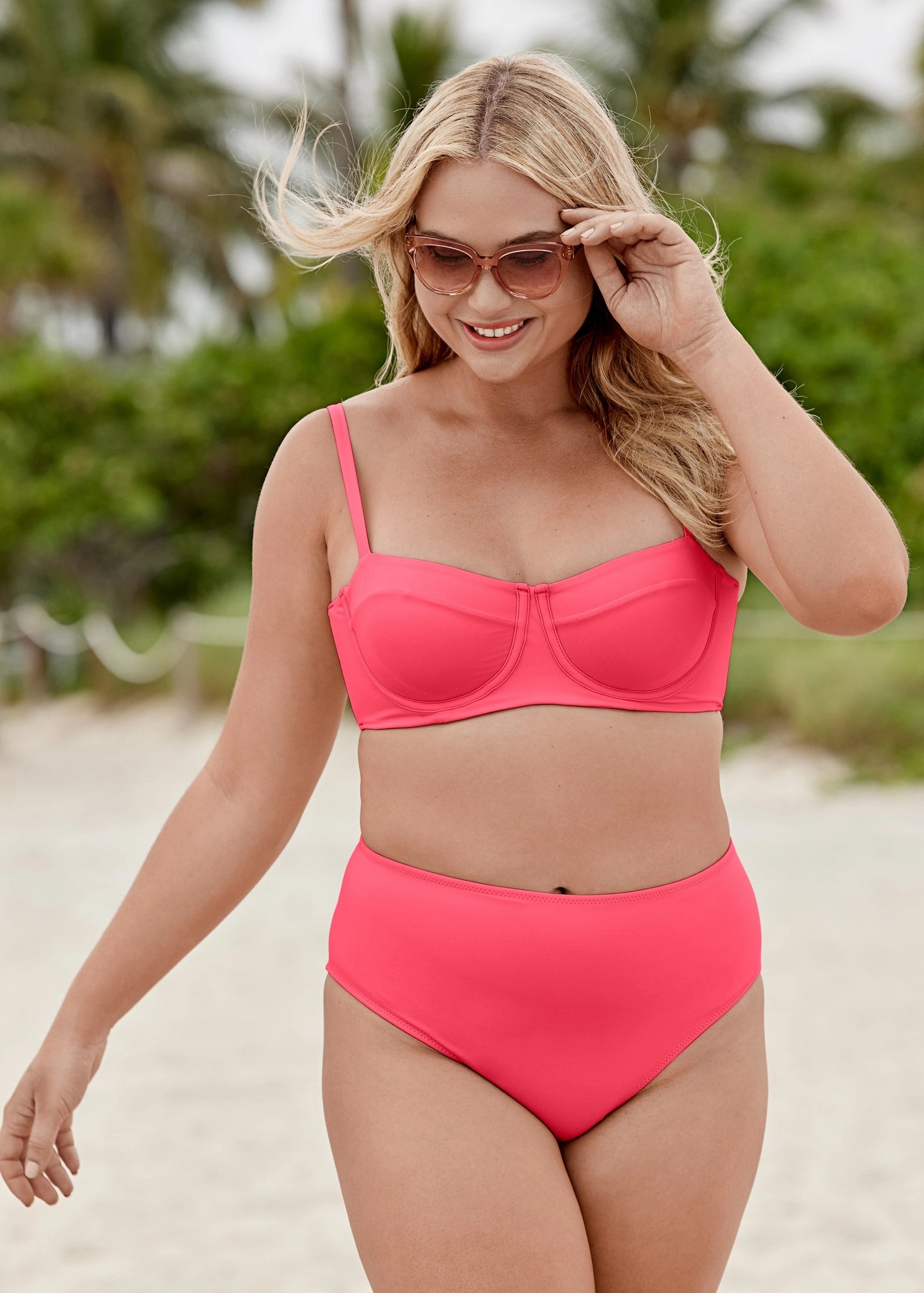 Uplift Balconette Top - Sunset Pink