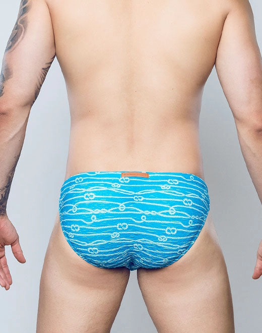 V20 Textured Swim Brief - Manrope Blue