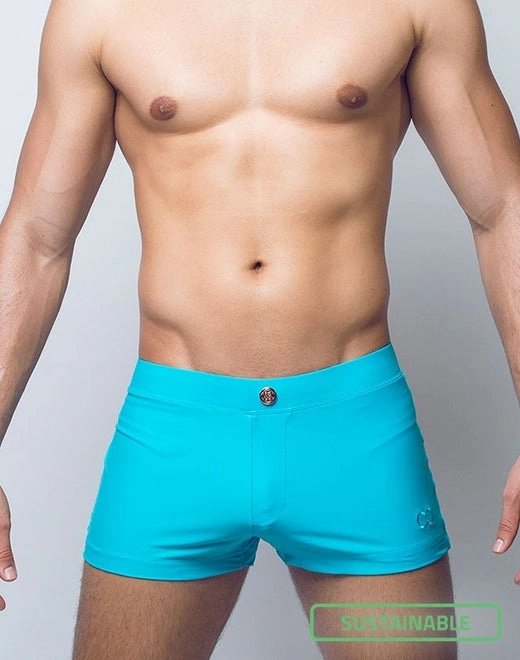 V60 Bondi (Series 1) Swim Trunks - Aqua mens swim briefs, simple swimwear for men