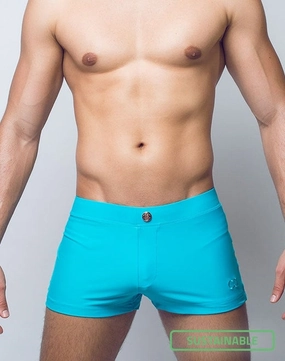 V60 Bondi (Series 1) Swim Trunks - Aqua mens swim briefs, simple swimwear for men