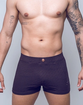 V60 Textured Swim Trunk- Signet Black mens swim briefs, simple swimwear for men