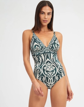 Valeria V Neck Swimsuit plus size swimwear women, curvy womens swimsuits