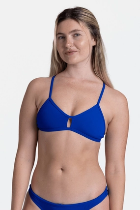 Vent Bikini Top - Blueberry mix and match bikinis, stylish women's bikini options
