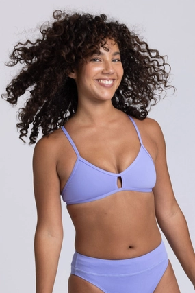 Vent Bikini Top - Lavender inclusive swimwear styles, all season swimwear options