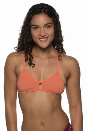 Vent Bikini Top - Terracotta mix and match bikinis, stylish women's bikini options