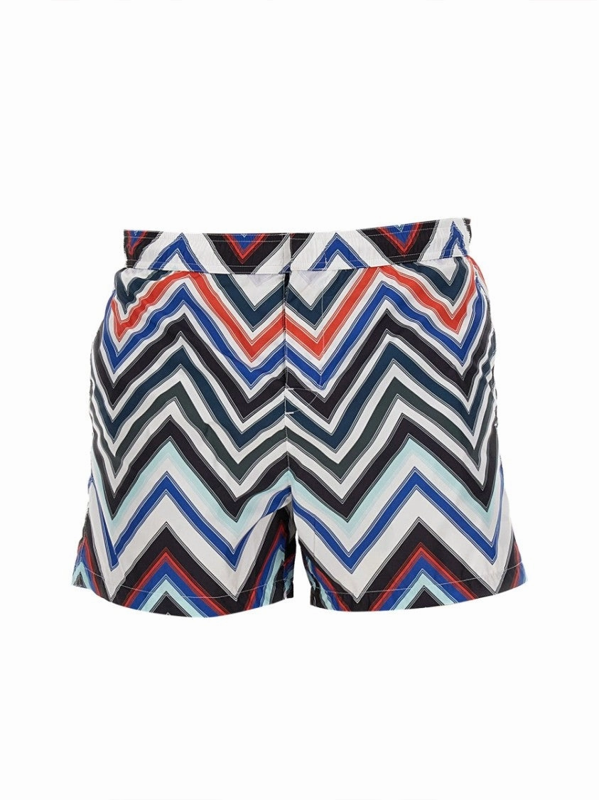 Vibrant Zigzag Pattern Swimsuit By Missoni summer mens swimwear, mens athletic swimwear