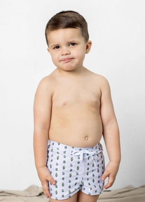 Vintage Blooms | Mini Euro Shorts boys summer swimwear, boys rash guard swim sets