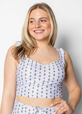 Vintage Blooms | Ripple Top tankini swim tops, adjustable bikini tops