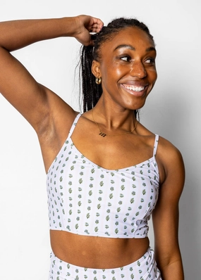 Vintage Blooms | V'D Crop Top tankini swim tops, adjustable bikini tops