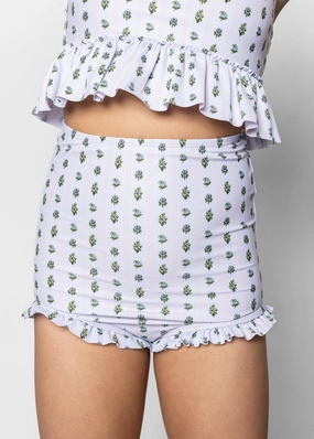 Vintage Blooms | Youth All Ruffled Up Bottoms toddler girl swimwear, summer swimwear for girls