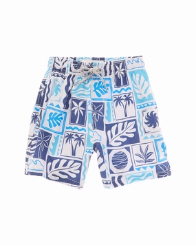 VINTAGE SUMMER 4 Way Stretch Volley Swim Short boys swimwear sets, boys swim trunks