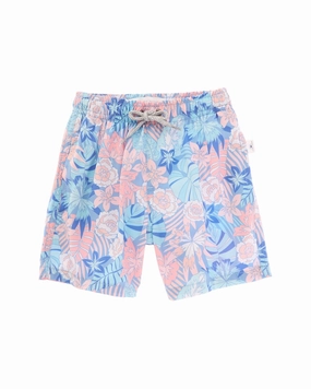 VINTAGE SUMMER 4 Way Stretch Volley Swim Short boys swimwear sets, boys swim trunks