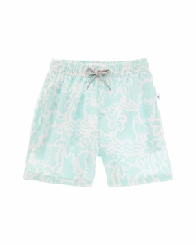 VINTAGE SUMMER 4 Way Stretch Volley Swim Short boys swimwear sets, boys swim trunks