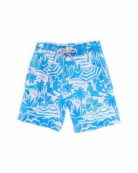 VINTAGE SUMMER 4 Way Stretch Volley Swim Short boys swimwear sets, boys swim trunks