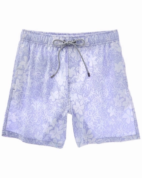 VINTAGE SUMMER 4-Way Stretch Volley Swim Trunk mens full coverage swimwear, stylish mens swim trunks