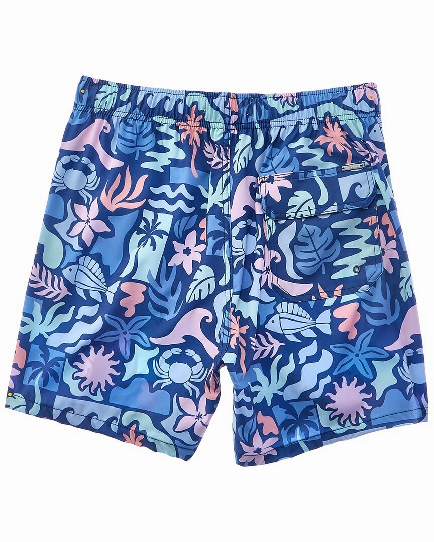 VINTAGE SUMMER 4-Way Stretch Volley Swim Trunk