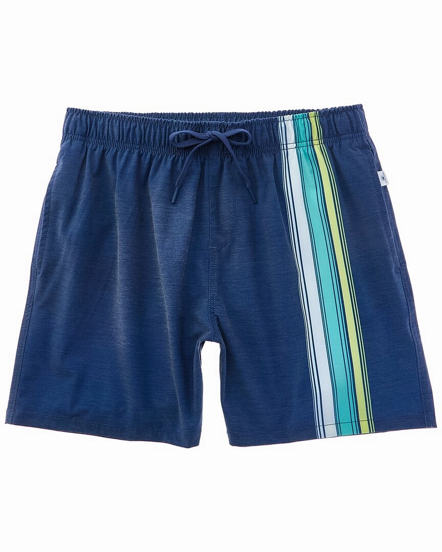 VINTAGE SUMMER 4-Way Stretch Volley Swim Trunk mens full coverage swimwear, stylish mens swim trunks