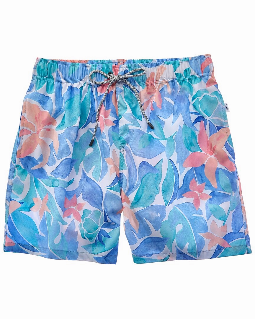 VINTAGE SUMMER 4-Way Stretch Volley Swim Trunk mens full coverage swimwear, stylish mens swim trunks