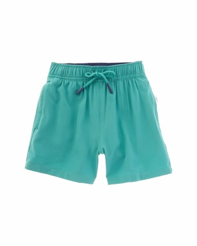 VINTAGE SUMMER Performance Stretch Lined Volley Swim Short boys swimwear sets, boys swim trunks