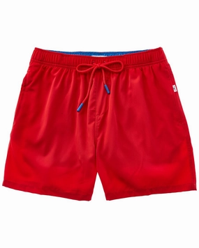 VINTAGE SUMMER Performance Stretch Lined Volley Swim Trunk mens full coverage swimwear, stylish mens swim trunks