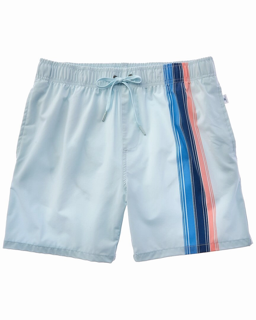 VINTAGE SUMMER Poolside Stretch Volley mens full coverage swimwear, stylish mens swim trunks
