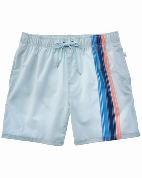 VINTAGE SUMMER Poolside Stretch Volley mens full coverage swimwear, stylish mens swim trunks