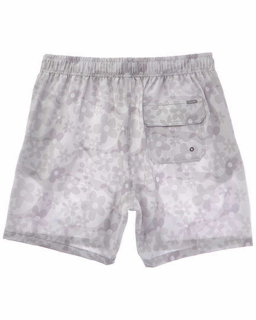 Vintage Summer Seersucker Stretch Volley Swim Trunk