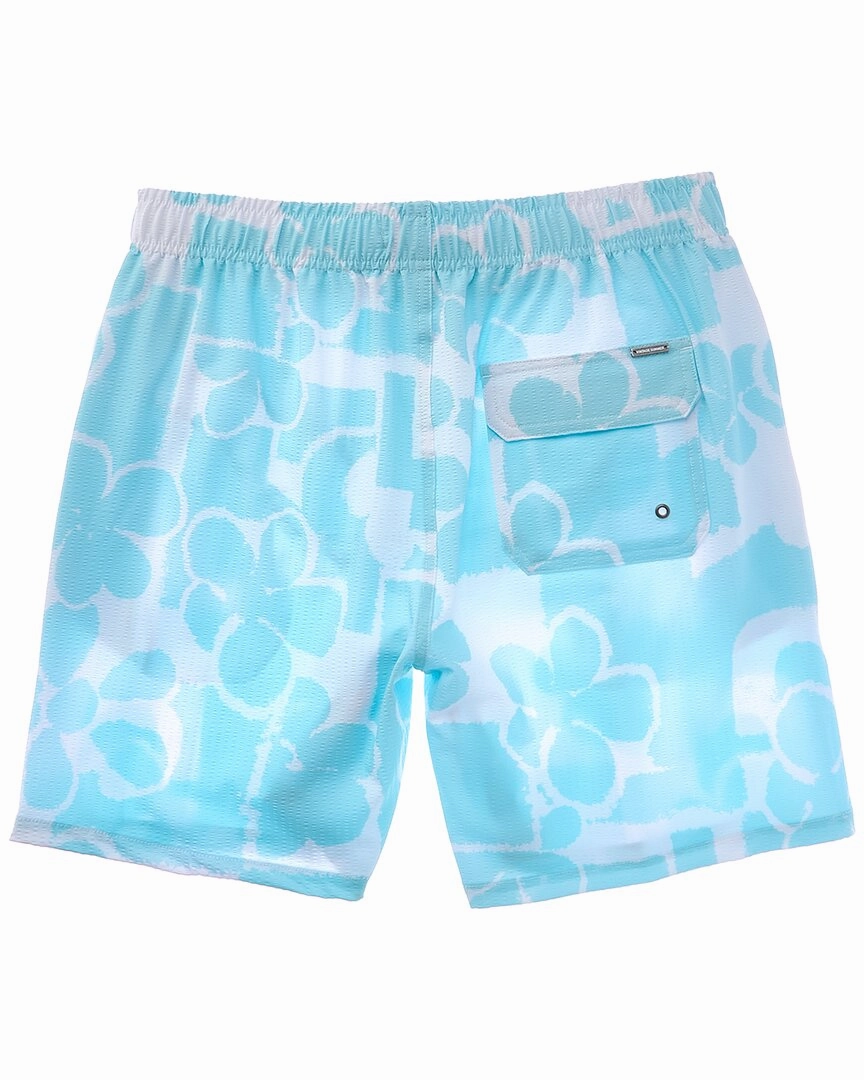 VINTAGE SUMMER Seersucker Stretch Volley Swim Trunk