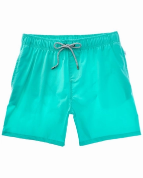 VINTAGE SUMMER Vintage Wash Volley Swim Trunk mens full coverage swimwear, stylish mens swim trunks