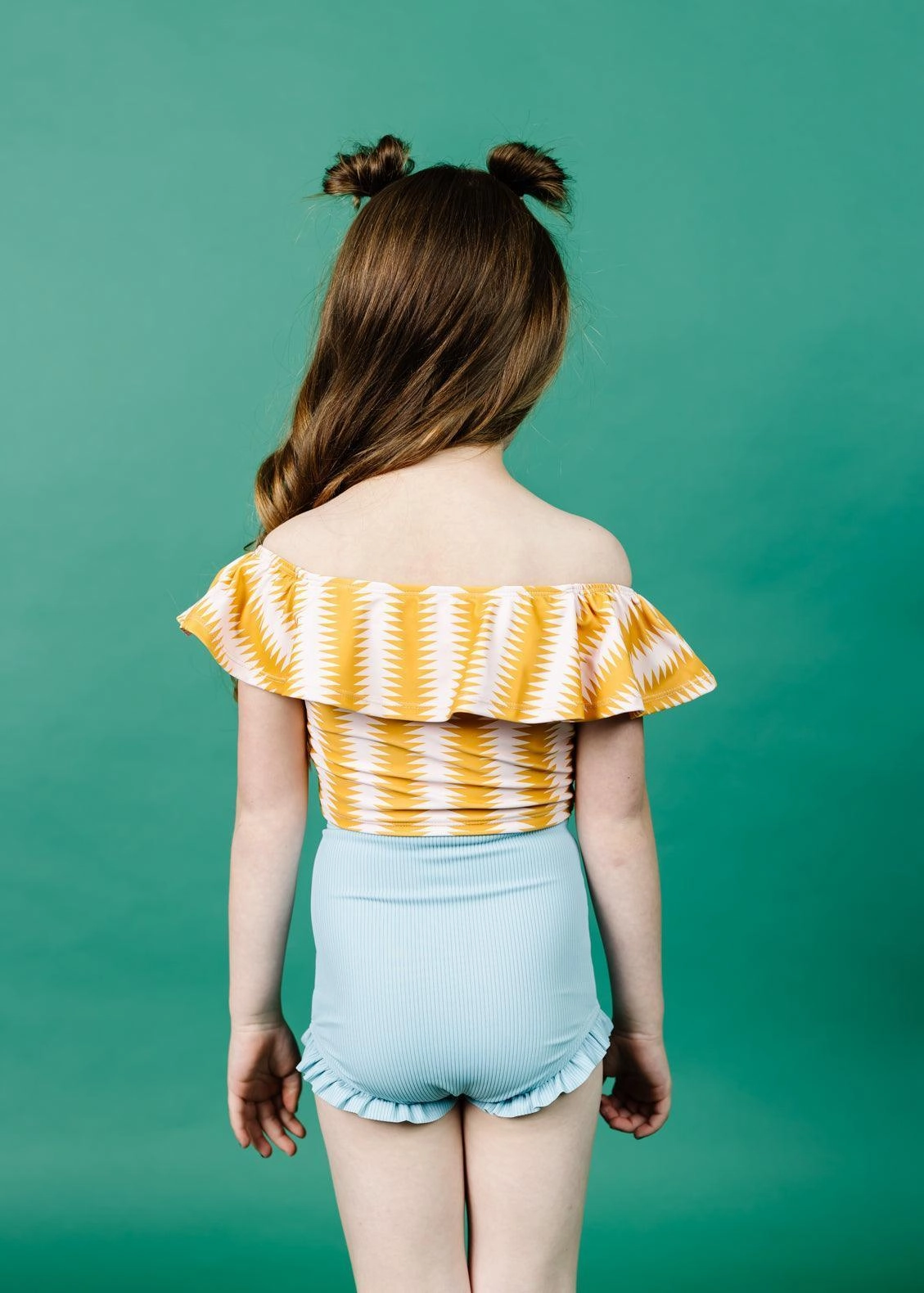 Vintage Triangles | Mini Ruffled Around Top